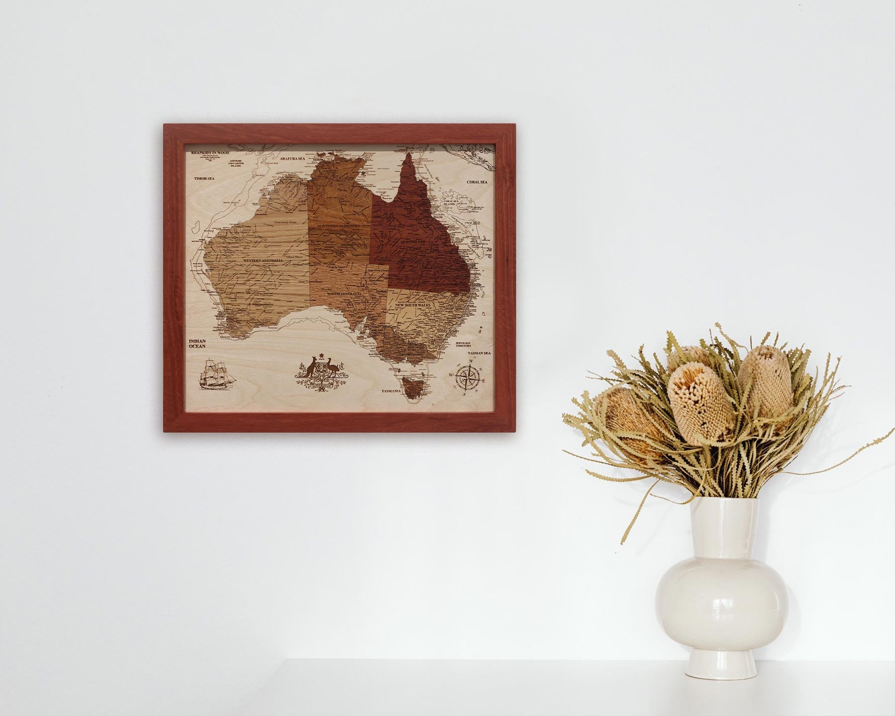 Great Little Oz Map - 485mm x 425mm