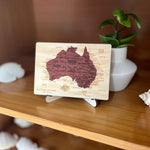 Load image into Gallery viewer, &#39;Aussie Post&#39; Map with Stand 148mm x 105mm
