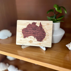 'Aussie Post' Map with Stand 148mm x 105mm
