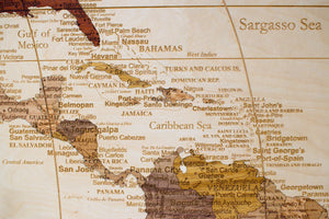 Australia World Map no4 1330mmx2255mm