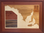 Load image into Gallery viewer, Rhapsody In Wood, Wooden Map, Wooden Maps,  Matthew Flinders Map
