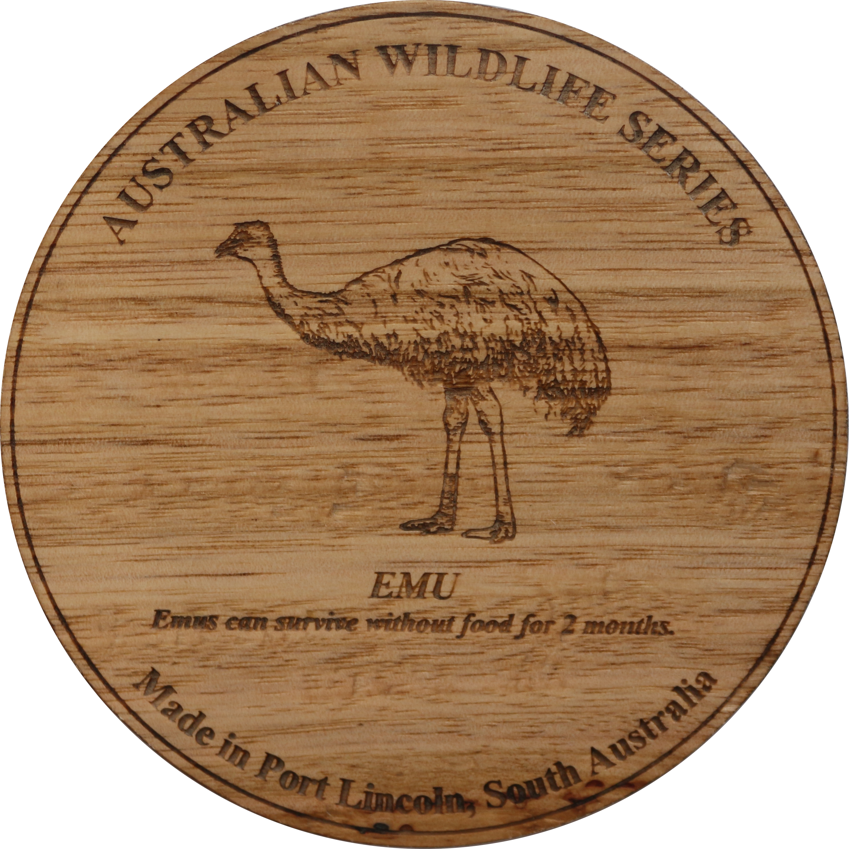 Rhapsody In Wood, Wooden Maps, Coasters, Emu