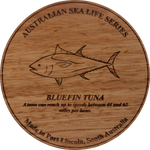 Load image into Gallery viewer, Rhapsody In Wood, Wooden Maps, Coasters, Bluefin Tina
