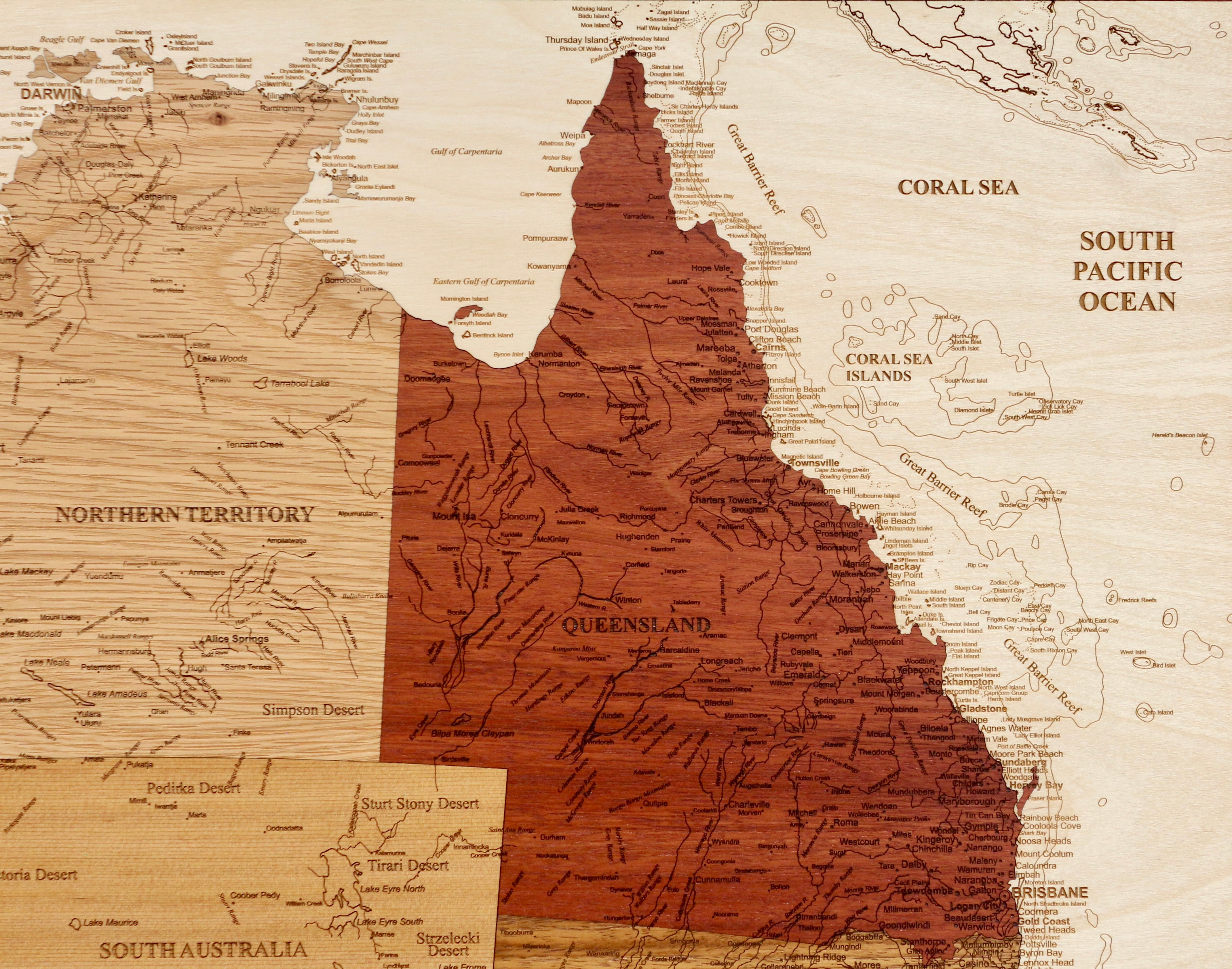 Pretty Big Oz Map - 850mm x 1000mm