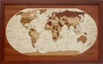 Load image into Gallery viewer, Rhapsody In Wood, Wooden Map, Wooden Maps, Wooden World Map
