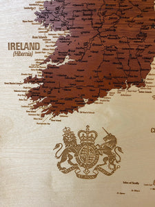 Rhapsody In Wood, Wooden Map, Wooden Maps, United Kingdom