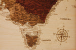 Load image into Gallery viewer, Rhapsody In Wood, Wooden Map, Wooden Maps, Australia Map
