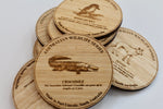 Load image into Gallery viewer, Rhapsody In Wood, Wooden Maps, Coasters, Wild Life Set
