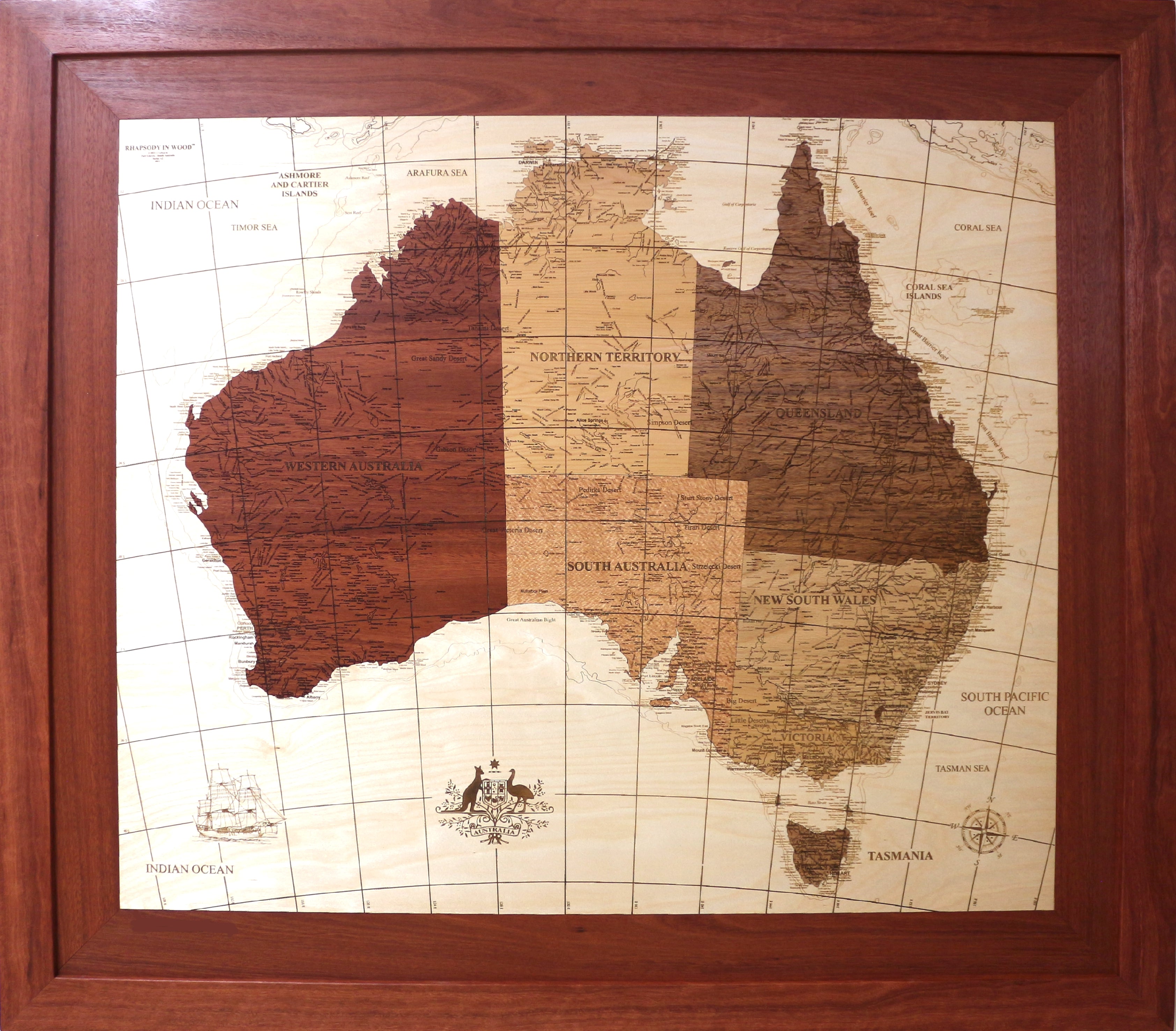 Much Bigger Oz Map - 1180mm x 1400mm